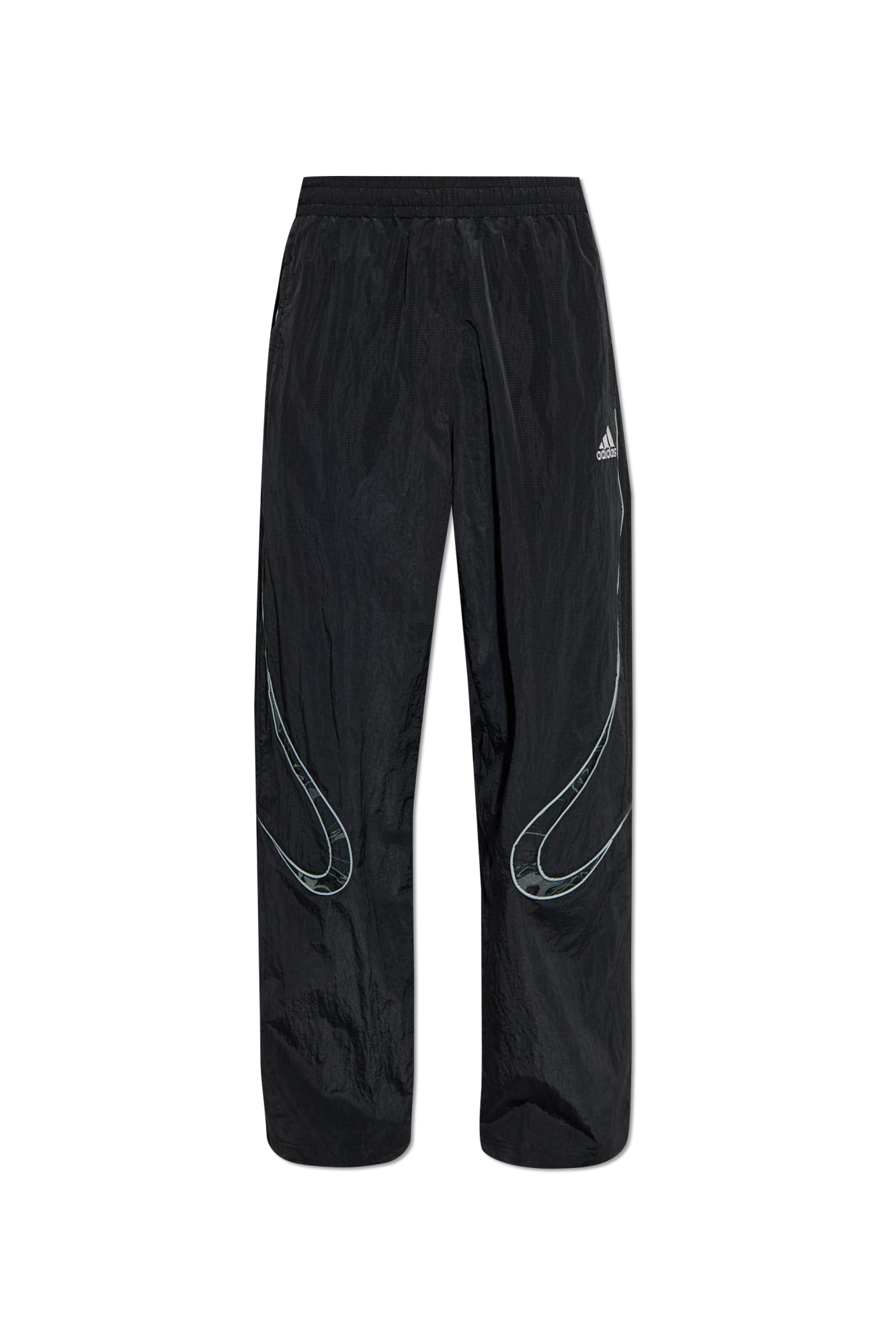 ウォーキング・ランニングウェア adidas nylon pants ☆—Adidas Shiny Tracksuit Wind Pants—Bottoms—Cal Surf—Shiny